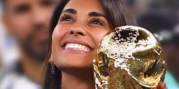 Antonela Roccuzzo deslumbró en redes durante la victoria de Argentina en el Mundial.