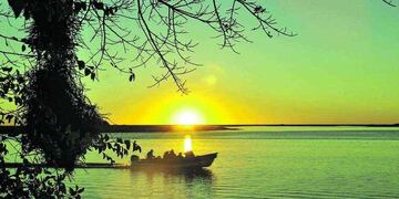 Laguna Iberá, la gran protagonista natural y atractivo turístico de Corrientes. Las excursiones son en lancha, con guías, y prodigan intimidad con la naturaleza.