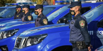 Las nuevas camionetas de la Policía de Córdoba (Policía).
