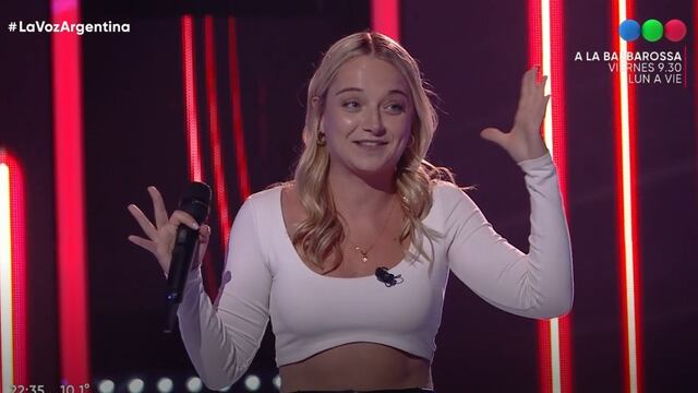 Bernardita Sonzini, la cordobesa que deslumbró al jurado con su voz y belleza.