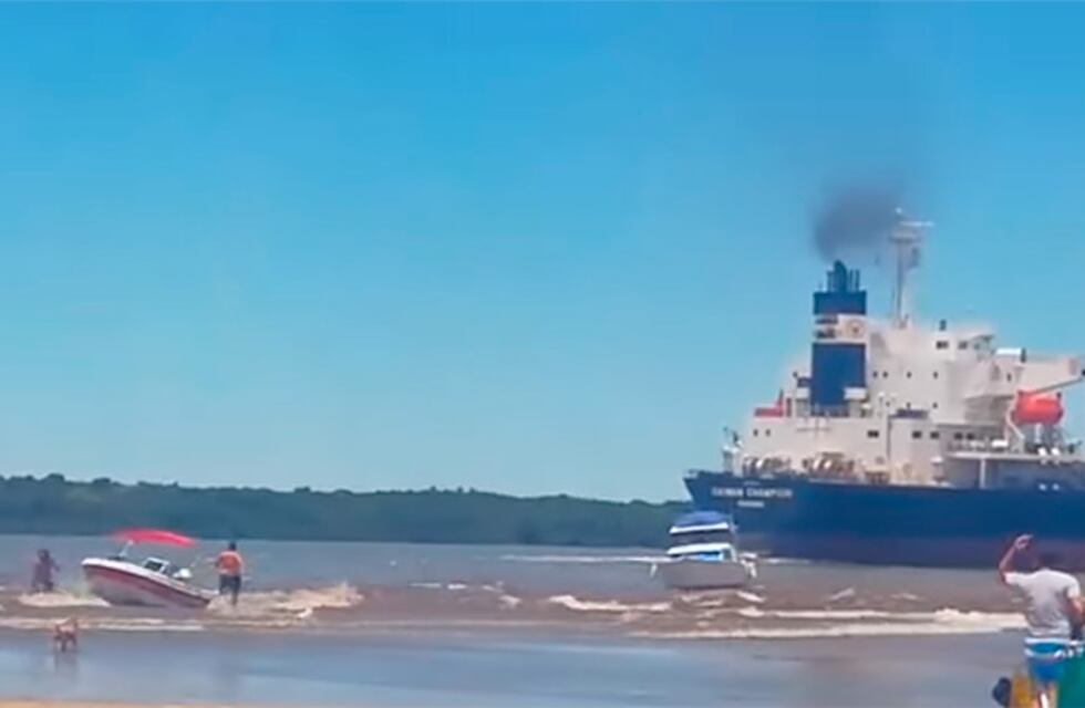 Pudo ser una tragedia: el oleaje de un buque arrasó con embarcaciones