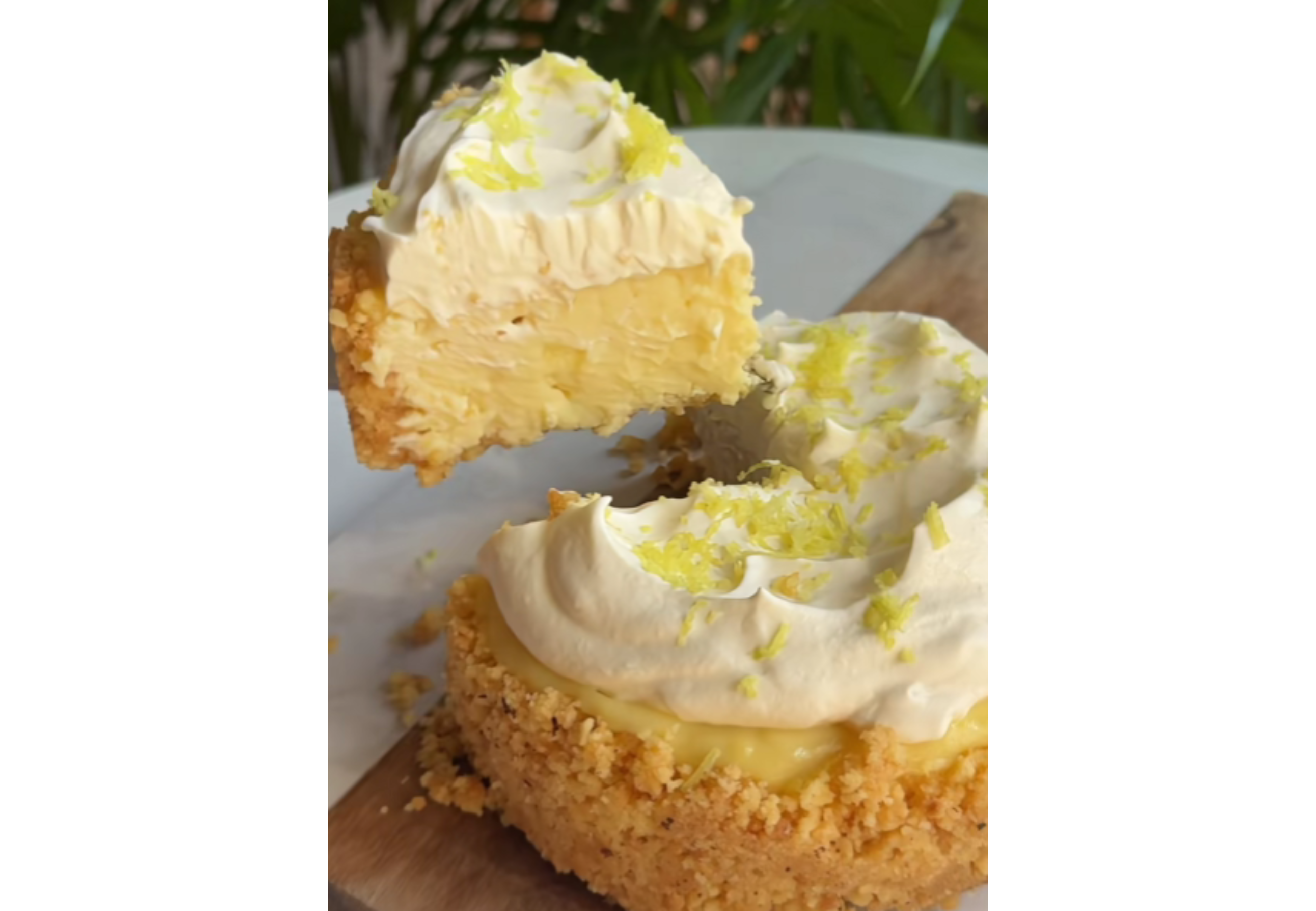 Así queda el lemon pie con esta receta.