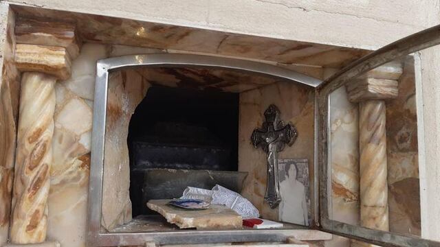 Destrozos en el cementerio de Güemes