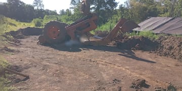 Un hombre murió aplastado por un tractor en una zona rural de Colonia Oro Verde.