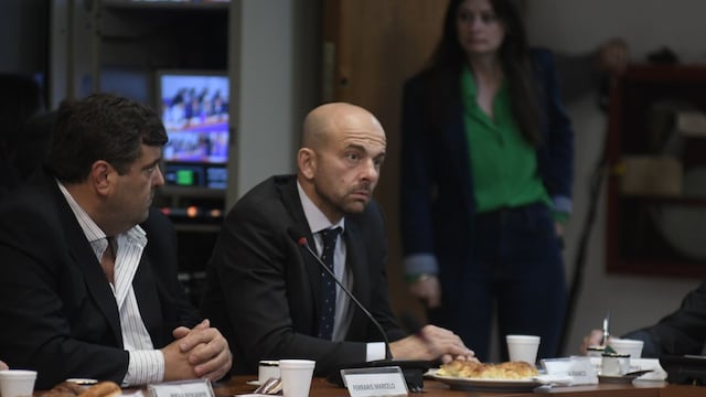 Funcionarios cordobeses participan de la reunión de la Comisión de Transporte en la Cámara de Diputados. (Federico López Claro)