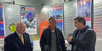 Werner Nickel del Movimiento Vecinal Renovación presente en la Sociedad Rural de Palermo