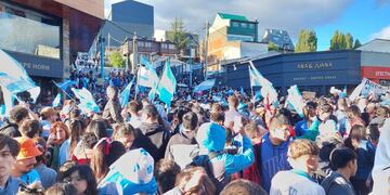 Ushuaia festeja a lo grande el pase de Argentina a la semifinal