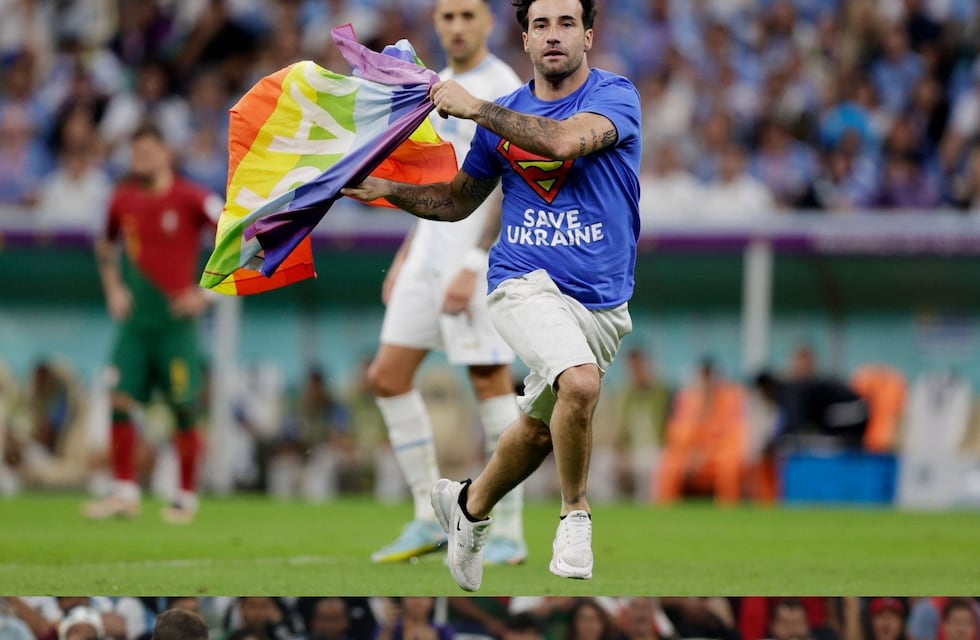 Mundial de Qatar 2022: protesta LGTBIQ+ en pleno encuentro entre Portugal y Uruguay