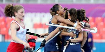 Las Leonas vapulearon a Canadá en el mundial de Hockey