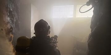 Susto por un incendio en el subsuelo del Hospital Córdoba.