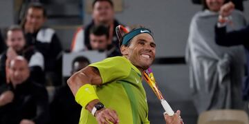 Rafael Nadal es pura euforia tras ganar la final del Roland Garros. (AP)