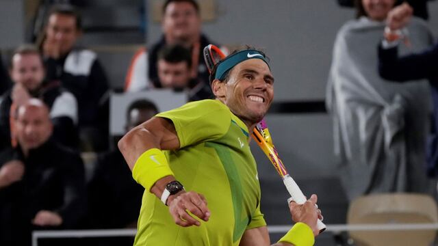 Rafael Nadal es pura euforia tras ganar la final del Roland Garros. (AP)
