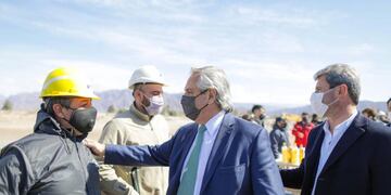 El presidente Alberto Fernández visitó la provincia de San Juan en enero pasado.