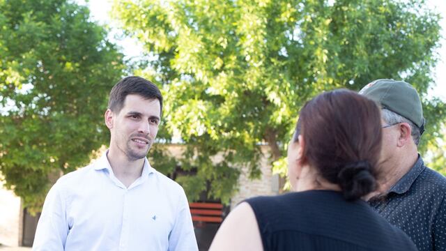 Leo Viotti, candidato a intendente de Rafaela, de recorrida por los barrios