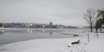 Así amaneció este miércoles en Villa Carlos Paz.