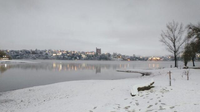 Así amaneció este miércoles en Villa Carlos Paz.