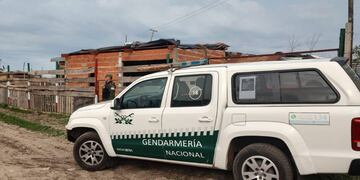 Móvil de Gendarmería Nacional. Foto: Radio Máxima.