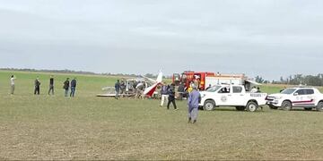 Accidente aéreo en Charata: murieron dos personas.