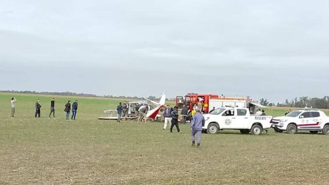 Accidente aéreo en Charata: murieron dos personas.