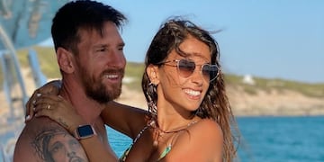 Lionel Messi y Antonela Roccuzzo se fueron de vacaciones. (@antonelaroccuzzo)