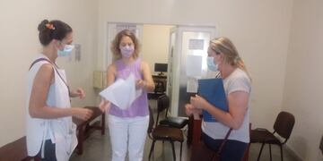 Docentes hicieron una presentación en Defensoría del Pueblo