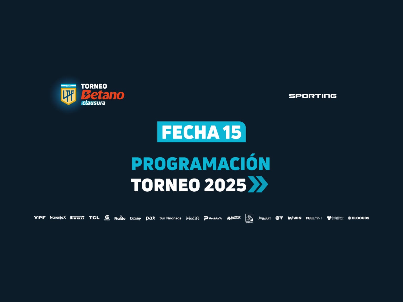 La programación de la fecha 15 del Torneo Betano Clausura 2025 para los cordobeses.