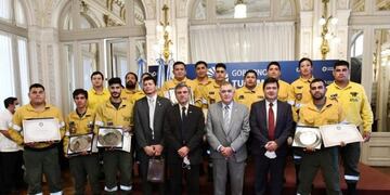 Jaldo distinguió a brigadistas forestales