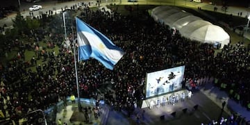 Se realizó en Ushuaia el acto de la Tradicional Vigilia del 2 de Abril