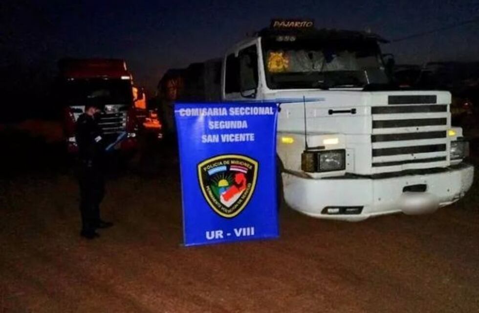 San Vicente: Retuvieron dos camiones con maíz sin aval fiscal