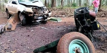 El colono herido fue trasladado por bomberos voluntarios al hospital de Puerto Rico.