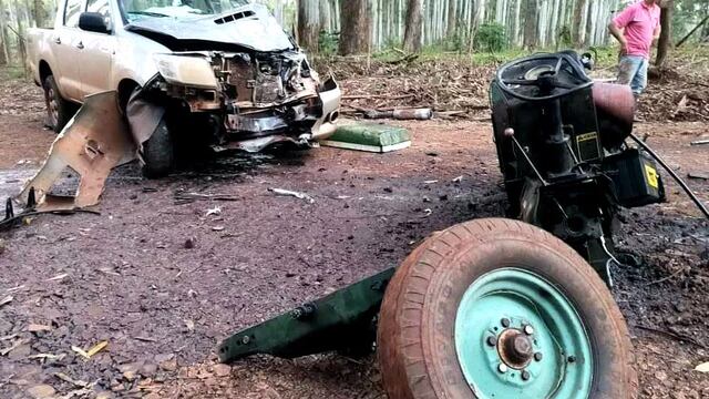 El colono herido fue trasladado por bomberos voluntarios al hospital de Puerto Rico.