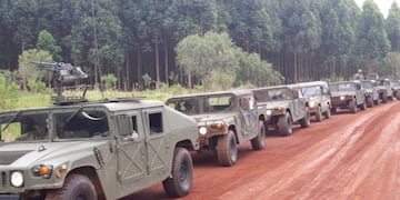 Ejército Argentino realiza entrenamiento militar en Puerto Iguazú.