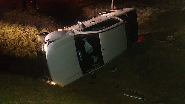 Tres niños están internados tras el vuelco en Tandil.