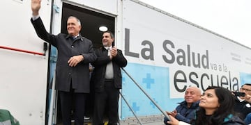 Visitó a los Los tráilers en el Barrio Ampliación Presidente Perón.
