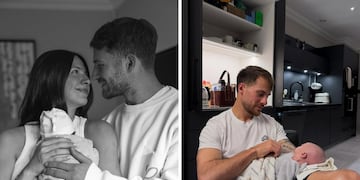 Alexis Mac Allister compartió cómo fue su primer mes como padre de Alaia: las emotivas fotos