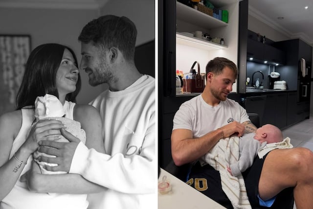 Alexis Mac Allister compartió cómo fue su primer mes como padre de Alaia: las emotivas fotos