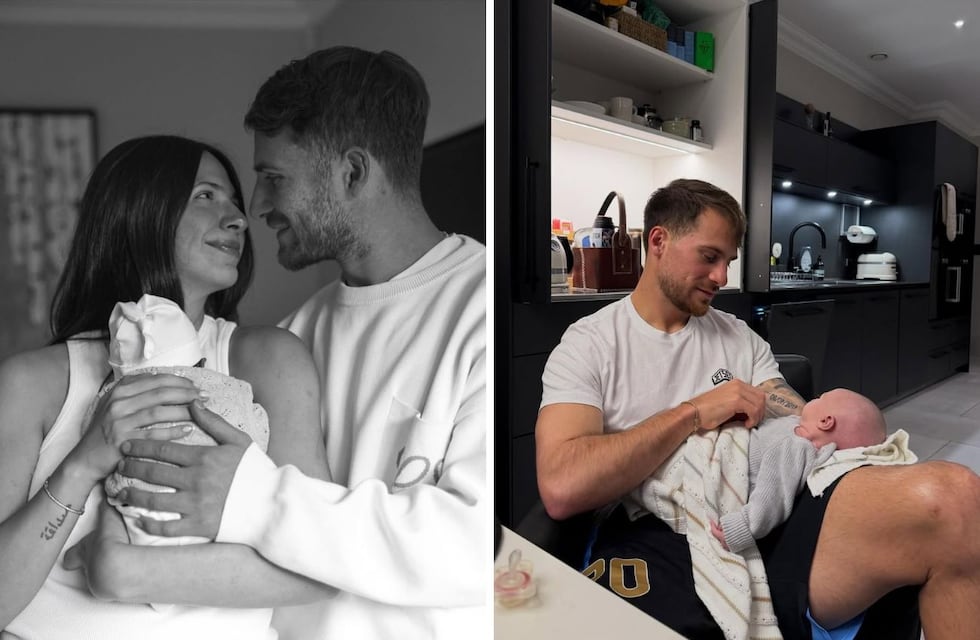 Alexis Mac Allister compartió cómo fue su primer mes como padre de Alaia: las emotivas fotos