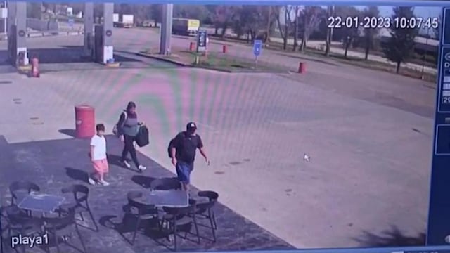 La cámara de seguridad que localizó al pequeño de Monte Maíz en Corrientes.