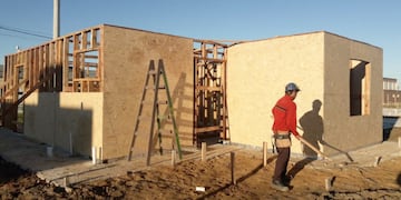 Vivienda de madera en Chajarí