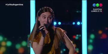 Georgina Elevoff, se presentó en La Voz Argentina.