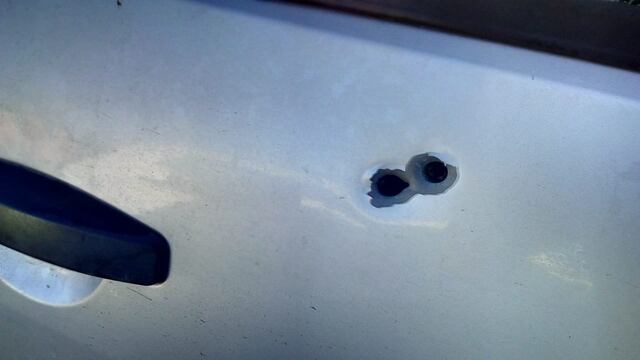 Todos los disparos fueron efectuados contra la puerta del acompañante. (@somosrosariook)