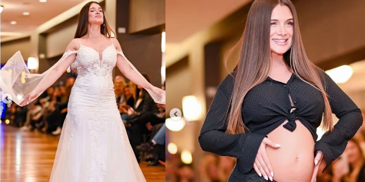 Cami Homs en un desfile de moda.
