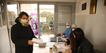 Vacunan en los distritos de San Rafael.