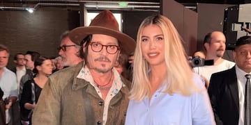 Johnny Depp y Wanda Nara. (Instagram)