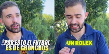 Un influencer explicó su disgusto con el fútbol.