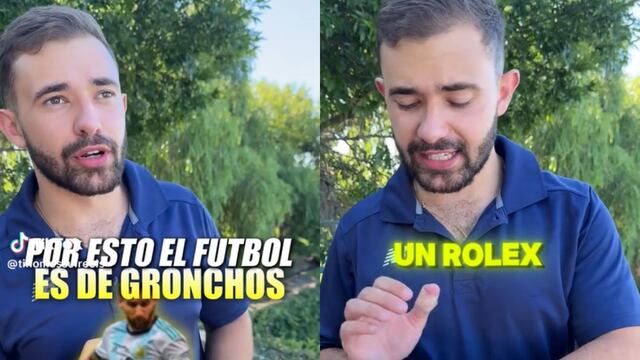 Un influencer explicó su disgusto con el fútbol.