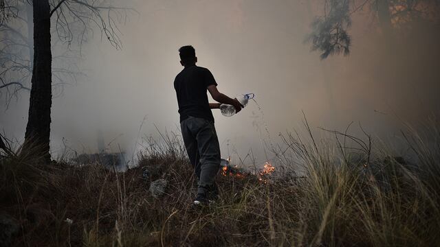Cordoba el 18 de August de 2021 incendios forestales en potrero de garay Foto: Pedro Castillo