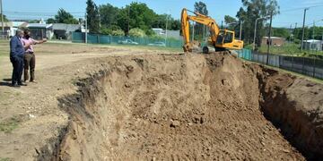 Así son las mejoras en la cisterna de agua en Tandil
