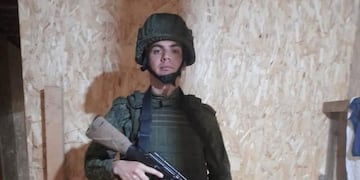 Joven fueguino que terminó en el conflicto de Rusia - Ucrania