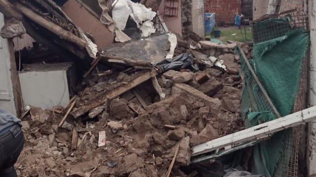 Una vieja estructura se derrumbó a causa de la tormenta que afectó a San Rafael